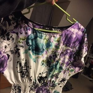 Silky floral shirt